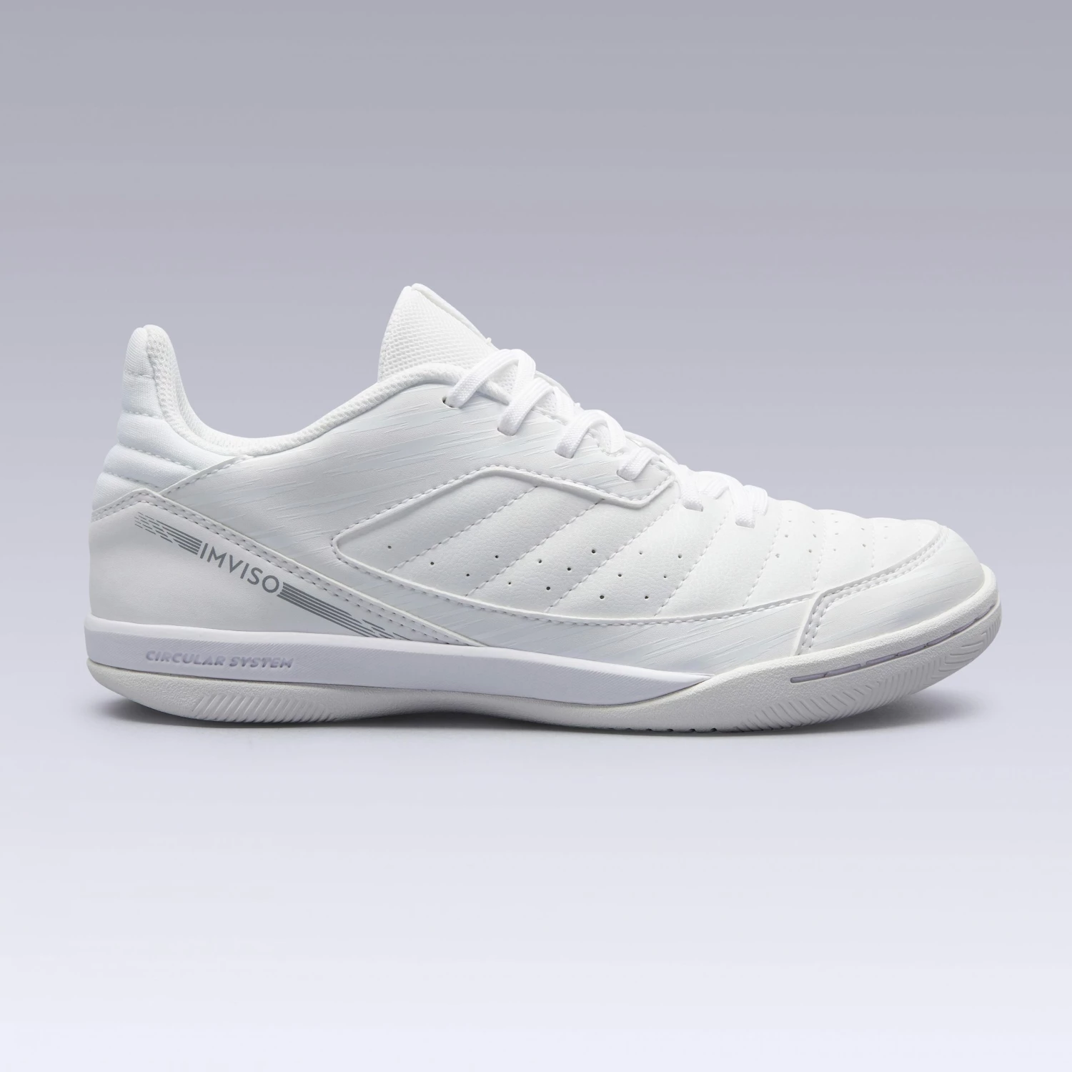 KIPSTA Eskudo 500 Kids' Futsal Boots Snow white/Snow white 3 KIPSTA Eskudo 500 Kids' Futsal Boots Snow white/Snow white - Image 3