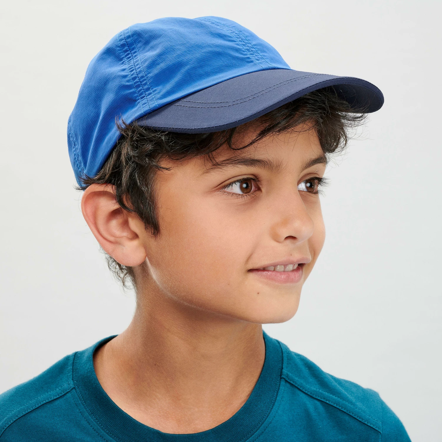 QUECHUA Kids' Hiking Cap MH100 Deep blue/Navy blue 3 QUECHUA Kids' Hiking Cap MH100 Deep blue/Navy blue - Image 3