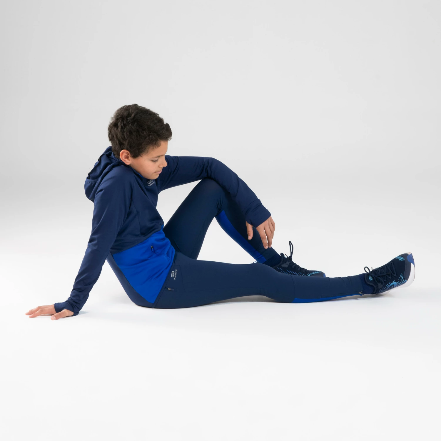 KALENJI AT 500 Kid's Athletics Long-Sleeved Cold Weather Jersey Galaxy blue/Bright indigo 5 KALENJI AT 500 Kid's Athletics Long-Sleeved Cold Weather Jersey Galaxy blue/Bright indigo - Image 5