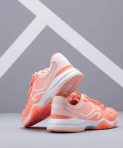 ARTENGO Kids' Tennis Shoes TS560 Fluo peach -Artengo Kids Online Store k8cf483585b53f39ce0616bccd25d23c3 scaled