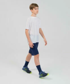 KALENJI KIPRUN Care Kids' running and athletics short-sleeved T-shirt Galaxy blue/Slate blue -Artengo Kids Online Store k8d568b162e558703530decee5f7c399d