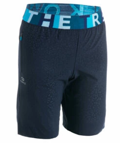 KALENJI AT 500 BOYS' ATHLETICS SHORTS Navy blue