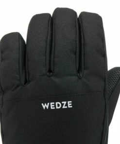 WEDZE CHILDREN'S SKI GLOVES 100 BLACK -Artengo Kids Online Store k8ea3e9ccb94a25f738a1e077e575b7bf