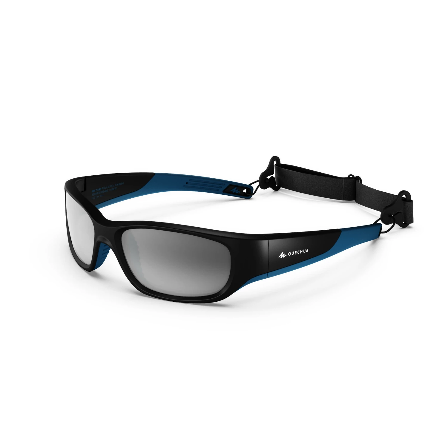 QUECHUA Kids Hiking Sunglasses BLACK/Electric blue 1 QUECHUA Kids Hiking Sunglasses BLACK/Electric blue