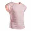ARTENGO Girls' T-Shirt 500 Fluo pale peach