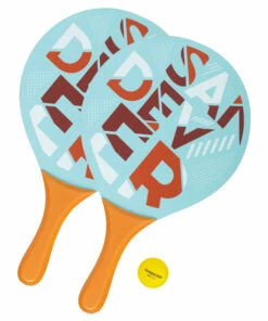 ARTENGO Beach Tennis Bat Set Woody Sand BLUE