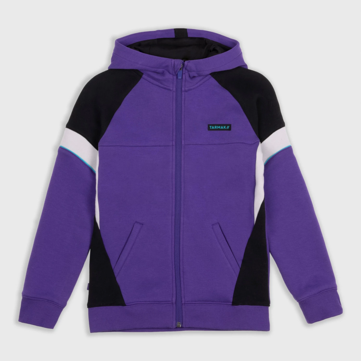 TARMAK Boys'/Girls' Basketball Jacket J500 Pale grey/BLACK 1 TARMAK Boys'/Girls' Basketball Jacket J500 Pale grey/BLACK