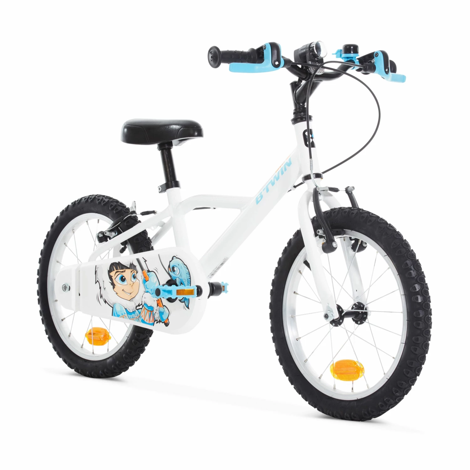 BTWIN 16" Inuit Snow white/BLUE 3 BTWIN 16" Inuit Snow white/BLUE - Image 3