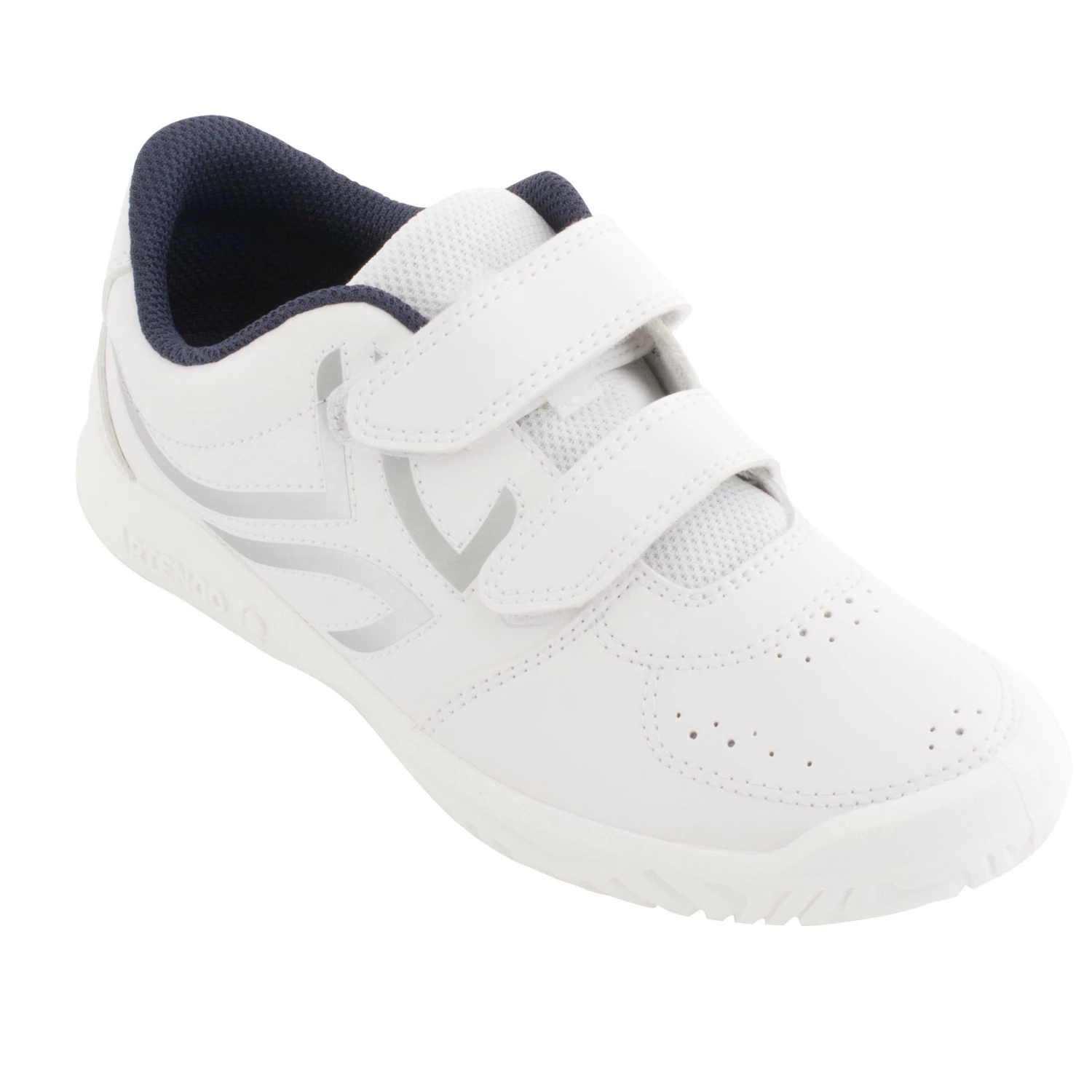 ARTENGO TS100 Grip Kids' Tennis Shoes WHITE 4 ARTENGO TS100 Grip Kids' Tennis Shoes WHITE - Image 4