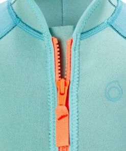 SUBEA SNORKELING SHORTY 1.5MM CHILDREN'S 100 KID BLUE TURQUOISE Turquoise green/Turquoise blue/Fluo coral orange -Artengo Kids Online Store ka14458e7f31d1f0ec768303fd9da9a8e