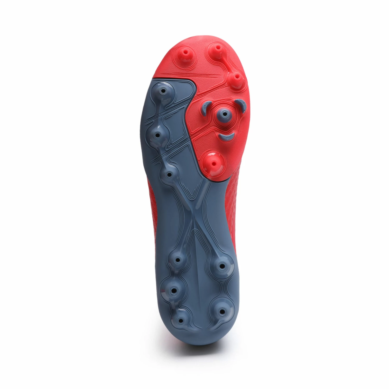 KIPSTA Kids' Dry Pitch Football Boots Viralto III MG FLUO RED/Blue grey 3 KIPSTA Kids' Dry Pitch Football Boots Viralto III MG FLUO RED/Blue grey - Image 3