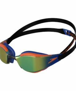 SPEEDO 【FINA APPROVED 】FASTSKIN HYPERELITE JUNIOR (AGED 6-14) MIRROR GOGGLES BLACK