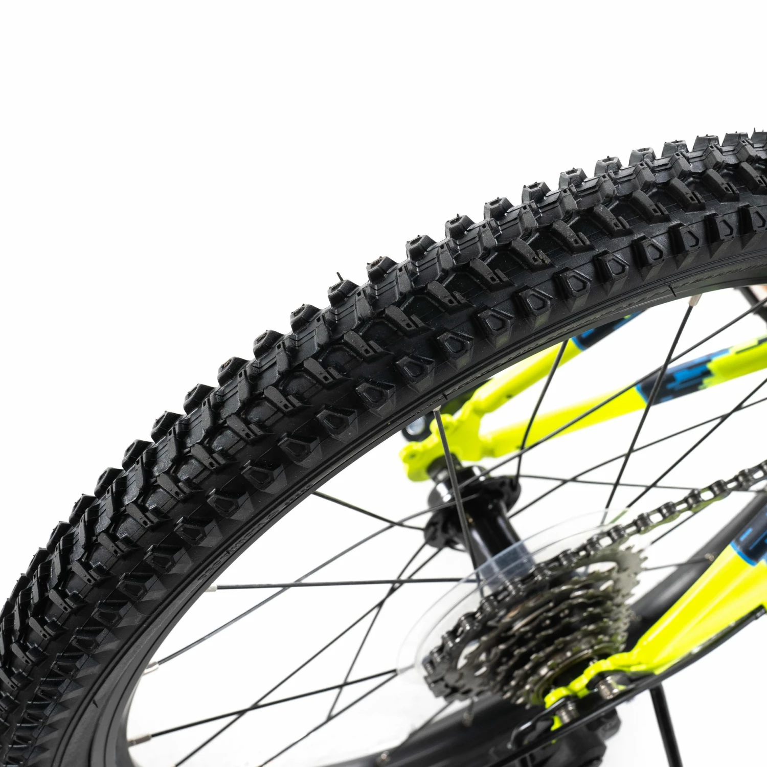 BTWIN 20" ST 500 Kid MTB Fluo lime yellow 5 BTWIN 20" ST 500 Kid MTB Fluo lime yellow - Image 5