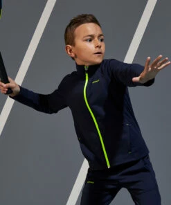 ARTENGO Boys' Thermal Jacket 500 Asphalt blue -Artengo Kids Online Store ka89f707a503d75bffb09d46da33bcabf