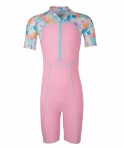 NABAIJI Pink print baby's short-sleeved shorty swimsuit Begonia pink/BLUE 6 NABAIJI Pink print baby's short-sleeved shorty swimsuit Begonia pink/BLUE -Artengo Kids Online Store ka93aaddedd451e2682601531536cafe2