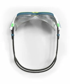 NABAIJI Active Asia Swimming Mask 500 S Snow white/Fluo lime yellow -Artengo Kids Online Store kaad983580298c236e07e897c45fa2d4a