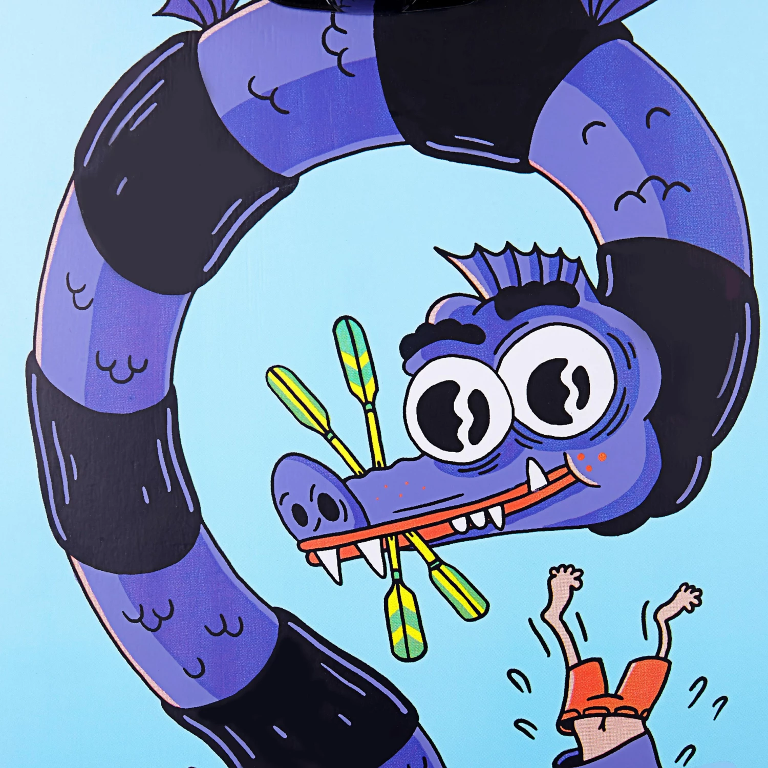 OXELO Kids' 5-7 Years Beginner Skateboard Mid 100 Fight Unique size 3 OXELO Kids' 5-7 Years Beginner Skateboard Mid 100 Fight Unique size - Image 3