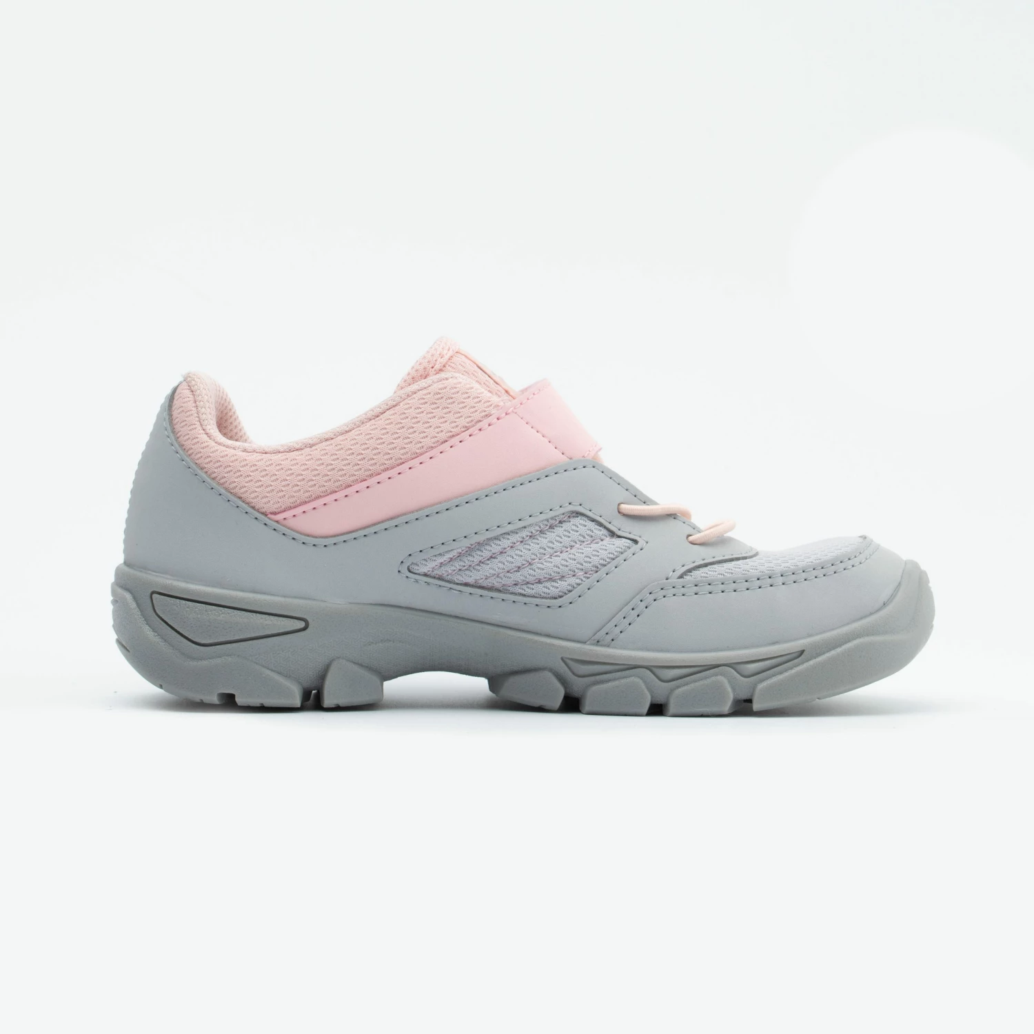 QUECHUA VELCRO MOUNTAIN HIKING SHOES Pale grey/Desert rose 3 QUECHUA VELCRO MOUNTAIN HIKING SHOES Pale grey/Desert rose - Image 3