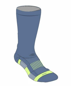 KUPIMA Kids' Running Socks AT 500 Comfort High 2-Pack Galaxy blue/BLUE -Artengo Kids Online Store kb7883aefc3ead9b653b357312eea73f2