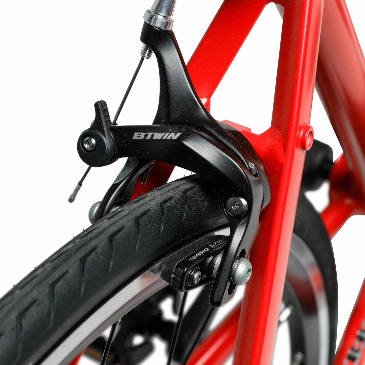 BTWIN 26" Junior Kids' Road Bike Bright red/BLACK 11 BTWIN 26" Junior Kids' Road Bike Bright red/BLACK - Image 11