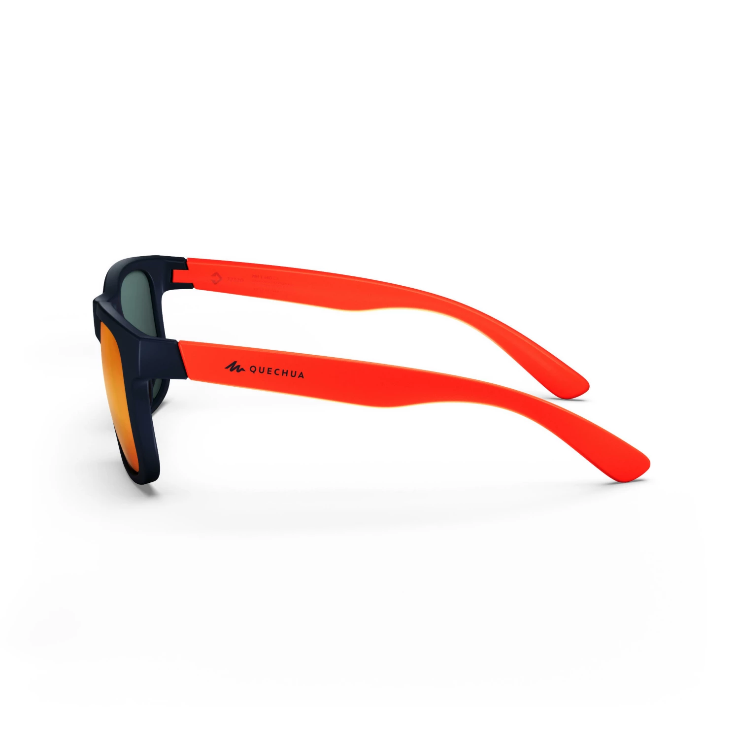 QUECHUA Kids Hiking Sunglasses Aged 10+ Blood orange/Navy blue 5 QUECHUA Kids Hiking Sunglasses Aged 10+ Blood orange/Navy blue - Image 5