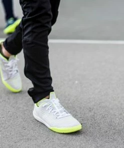 KIPSTA Kids' Futsal Shoes Ginka 500 Pale grey/Fluo lime yellow 16 KIPSTA Kids' Futsal Shoes Ginka 500 Pale grey/Fluo lime yellow -Artengo Kids Online Store kbf9a9707408e4be80338990bb52e2ee8 scaled