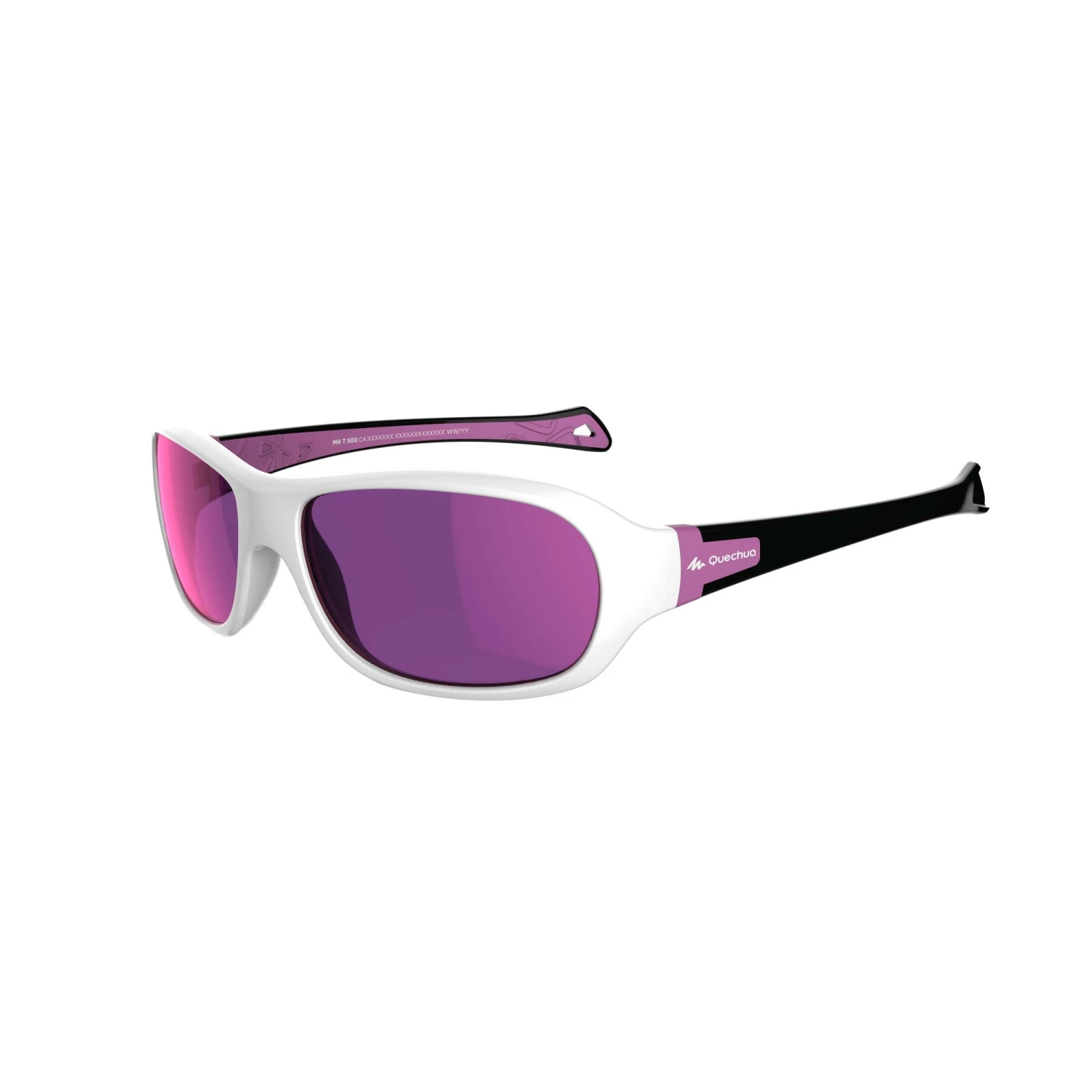 QUECHUA Kids' Hiking Sunglasses MH T500 Ages 6-10 PURPLE/Snow white/Charcoal grey 1 QUECHUA Kids' Hiking Sunglasses MH T500 Ages 6-10 PURPLE/Snow white/Charcoal grey