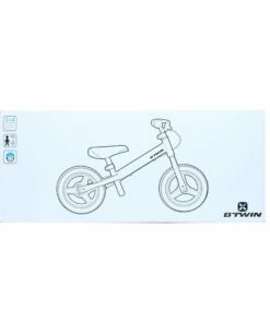 BTWIN Run Ride 520 Cruiser Kids' 10 -Inch Balance Bike BLACK/WHITE/Dark sepia -Artengo Kids Online Store kc263dcae95f3c4efe45de4d703edabd2 scaled