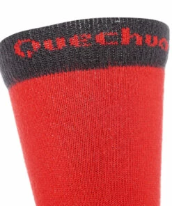 QUECHUA 2 pairs of children's mountain walking socks, high upper, crossocks Cherry red -Artengo Kids Online Store kc3900d2d2219ea35f48604e4883d1d86