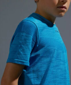 ARTENGO 900 Boys' T-Shirt Cyan/Light petrol blue -Artengo Kids Online Store kc5d6653ed16d64d22e3cc811b630c667