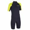 OLAIAN Surf Shorty 100 children's wetsuit 1.5 mm neoprene Navy blue/Lime green