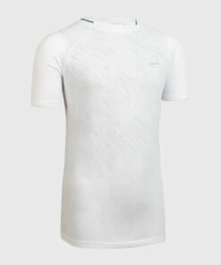 KALENJI KIPRUN Care Kids' running and athletics short-sleeved T-shirt Galaxy blue/Slate blue