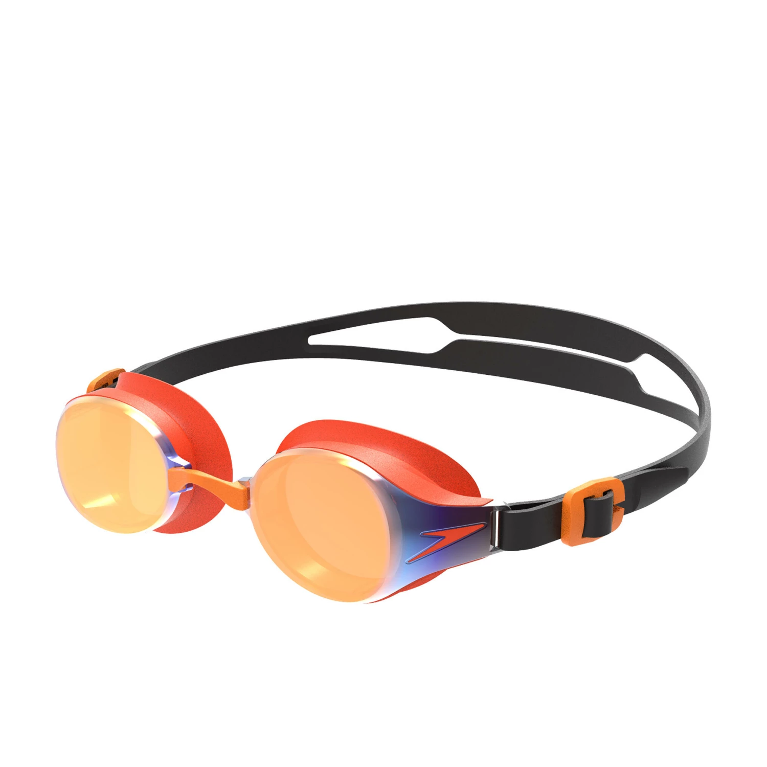 SPEEDO HYDROPURE JUNIOR (AGED 6-14) MIRROR GOGGLES GOLDEN GLOW / BLACK / CHROME BLACK/GOLD 2 SPEEDO HYDROPURE JUNIOR (AGED 6-14) MIRROR GOGGLES GOLDEN GLOW / BLACK / CHROME BLACK/GOLD - Image 2