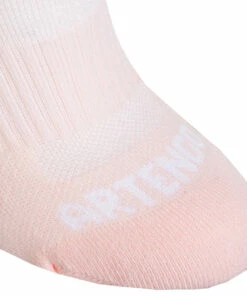 ARTENGO Kids' Tennis Socks RS 500 Mid Tri-Pack Fluo pale peach/Snow white 20 ARTENGO Kids' Tennis Socks RS 500 Mid Tri-Pack Fluo pale peach/Snow white -Artengo Kids Online Store kce12b508975b0e7e5dbca7e94eeaa2c1