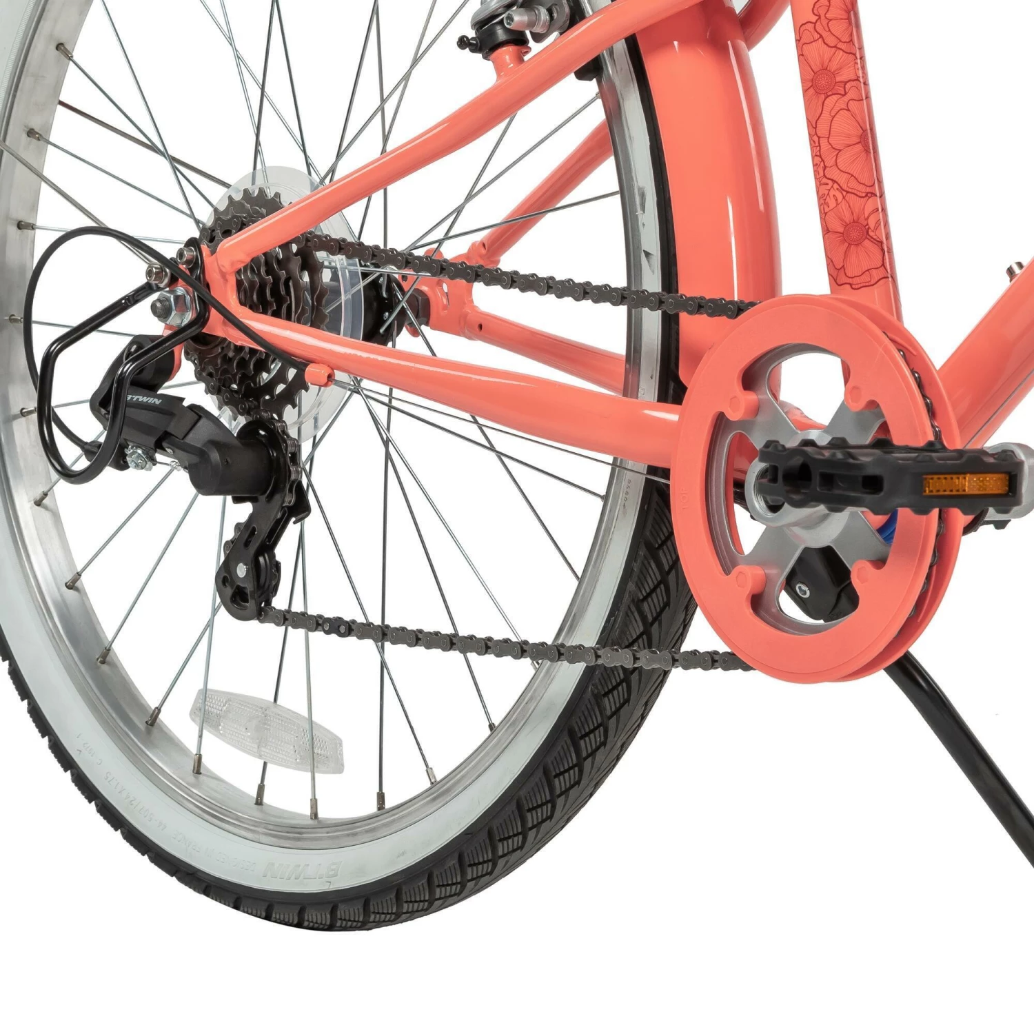 BTWIN RIVERSIDE 500 9-12ANS ROSE CN ORANGE 12 BTWIN RIVERSIDE 500 9-12ANS ROSE CN ORANGE - Image 12