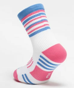 KALENJI Kids' Socks AT 500 Mid 2-Pack Galaxy blue/FLUO RED -Artengo Kids Online Store kd1a3fcda3fd47b8e656e550435d094ec