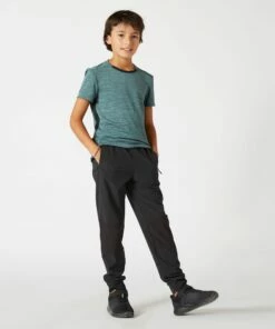 DOMYOS Boys' Breathable Durable Light Wide-Fit Technical Gym Bottoms W900 BLACK/BLACK -Artengo Kids Online Store kd1be49afd6c3b5f508f403ffe33ca82f scaled