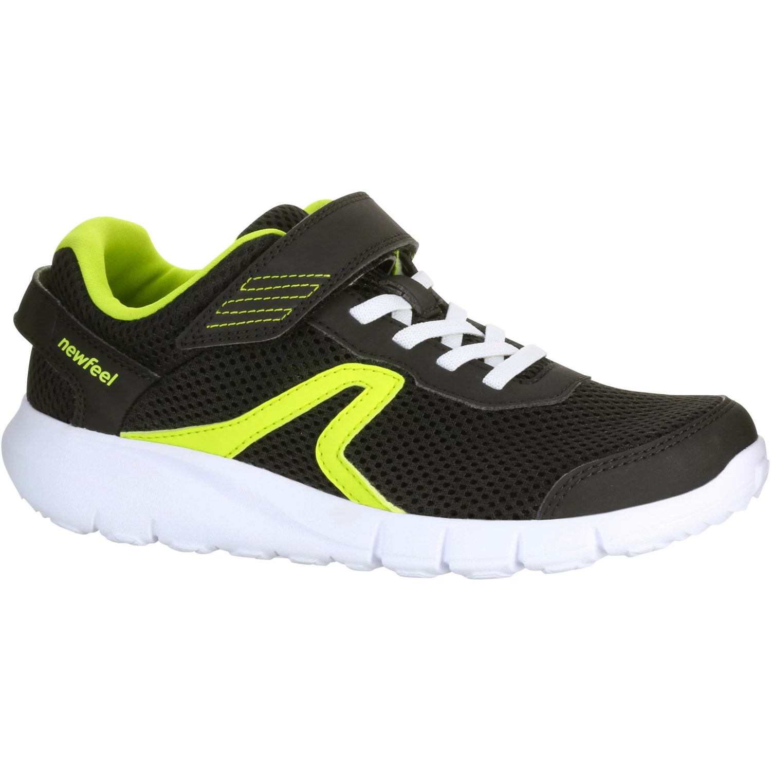 NEWFEEL Soft 140 Fresh kids' walking shoes black/yellow BLACK/Lime green/WHITE 1 NEWFEEL Soft 140 Fresh kids' walking shoes black/yellow BLACK/Lime green/WHITE