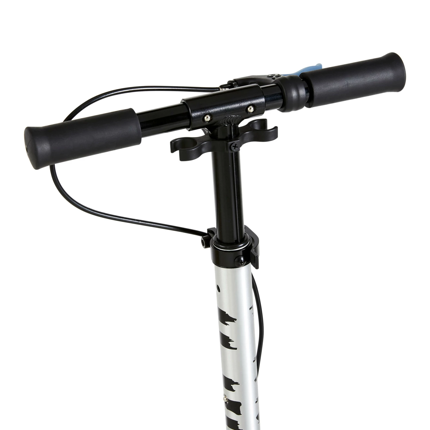 OXELO Mid 5 Kids' Scooter With Handlebar Brake And Suspension LIGHT GREY/BLACK/LIGHT BLUE 6 OXELO Mid 5 Kids' Scooter With Handlebar Brake And Suspension LIGHT GREY/BLACK/LIGHT BLUE - Image 6