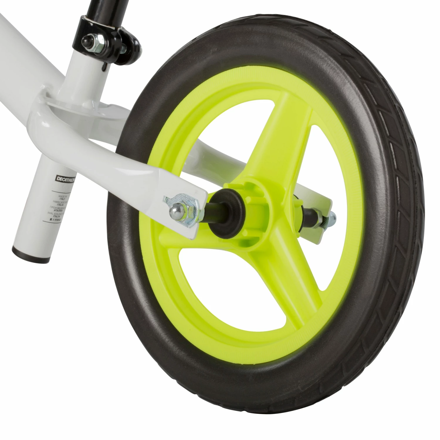 BTWIN 10" Run Ride 100 White Balance Bike Snow white 3 BTWIN 10" Run Ride 100 White Balance Bike Snow white - Image 3