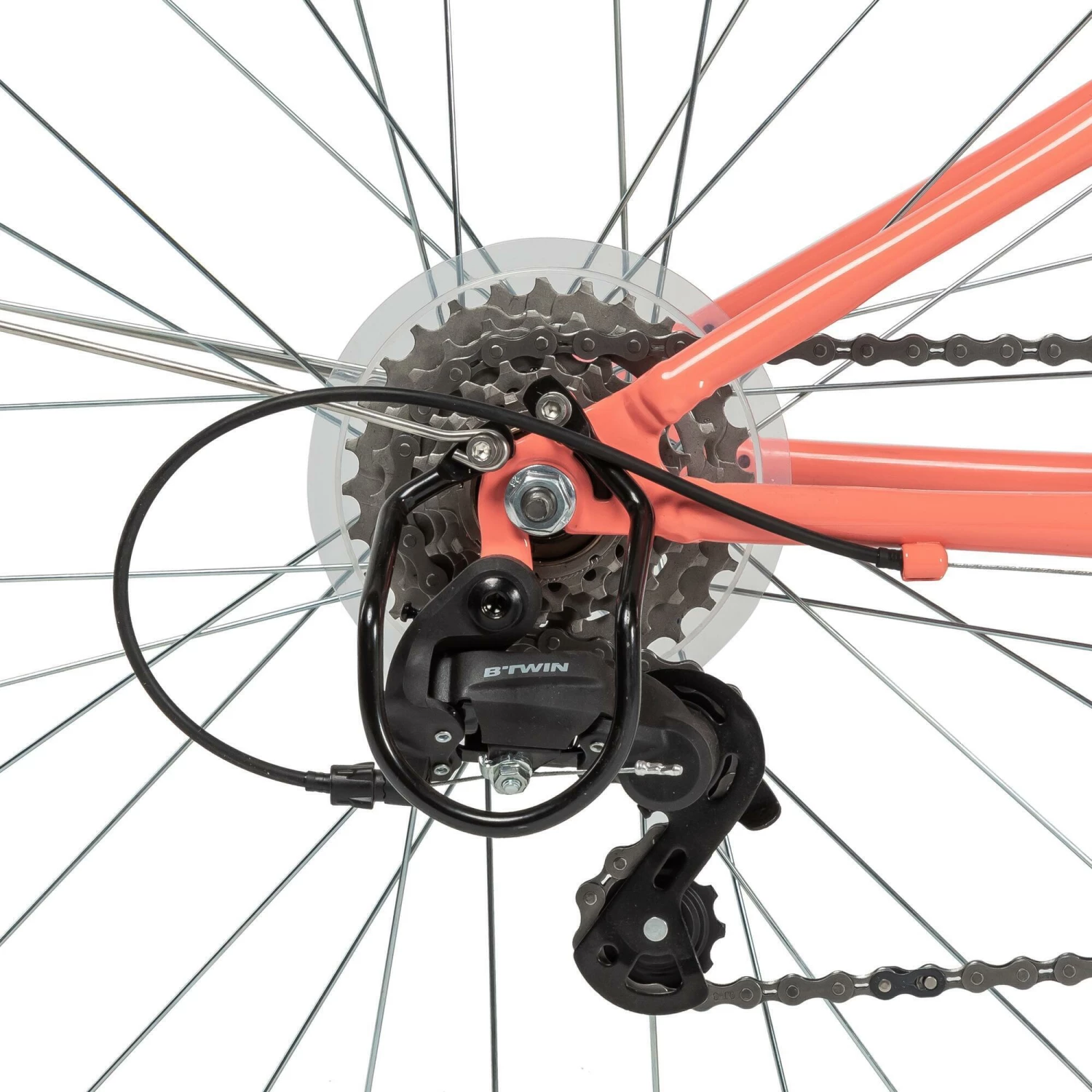 BTWIN RIVERSIDE 500 9-12ANS ROSE CN ORANGE 15 BTWIN RIVERSIDE 500 9-12ANS ROSE CN ORANGE - Image 15