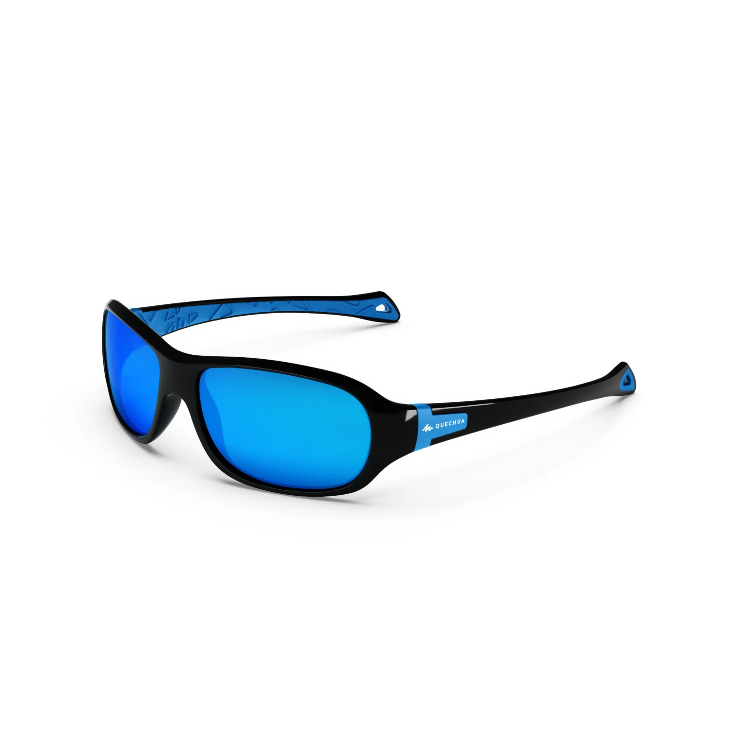 QUECHUA Kids Hiking Sunglasses BLACK/BLUE 1 QUECHUA Kids Hiking Sunglasses BLACK/BLUE