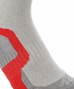 QUECHUA 2 pairs of children's mountain walking socks, high upper, crossocks Cherry red -Artengo Kids Online Store ke03a11f88011831879a3cd6d85e8b071