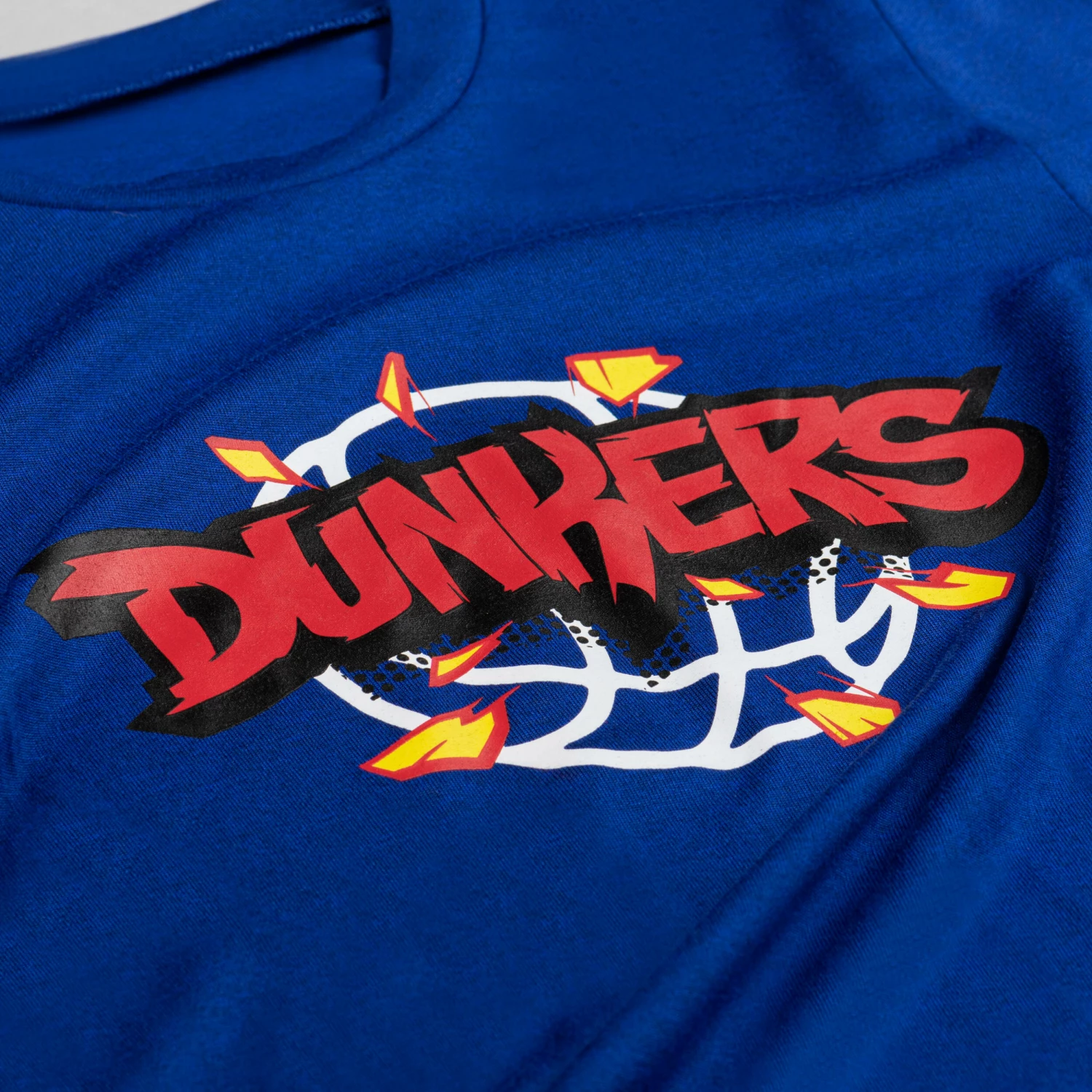 TARMAK Girls'/Boys' Basketball T-Shirt TS500 Fast BLUE 4 TARMAK Girls'/Boys' Basketball T-Shirt TS500 Fast BLUE - Image 4