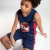 TARMAK Boys'/Girls' Sleeveless Basketball Jersey T500 RED
