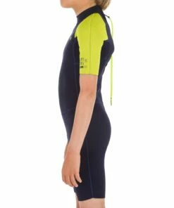 OLAIAN Surf Shorty 100 children's wetsuit 1.5 mm neoprene Navy blue/Lime green -Artengo Kids Online Store ke198ad3edfa360e032624bc010956a2e scaled