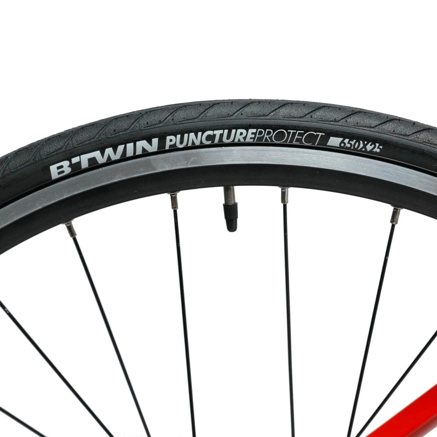 BTWIN 26" Junior Kids' Road Bike Bright red/BLACK 10 BTWIN 26" Junior Kids' Road Bike Bright red/BLACK - Image 10