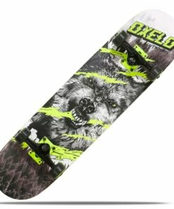 OXELO Kids' 8-12 Years Skateboard Mid 500 Wolf BLACK/Snow white 11 OXELO Kids' 8-12 Years Skateboard Mid 500 Wolf BLACK/Snow white -Artengo Kids Online Store ke7eaf4792e6cb0e4a7db89db9c8d9de9