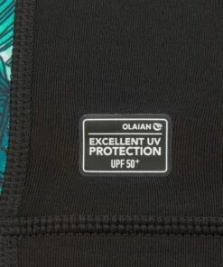 OLAIAN Girls&rsquo; anti-UV long-sleeved T-shirt 500 Pale mint/BLACK -Artengo Kids Online Store ke95b9720c9214d3debb4720d2ff720a0 scaled