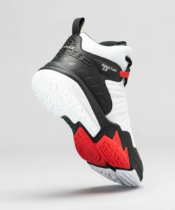 TARMAK Boys'/Girls' Intermediate Basketball Shoes SS500H Snow white/BLACK 10 TARMAK Boys'/Girls' Intermediate Basketball Shoes SS500H Snow white/BLACK -Artengo Kids Online Store kead7bc8e5d46ce62fda29a05df5c0b53